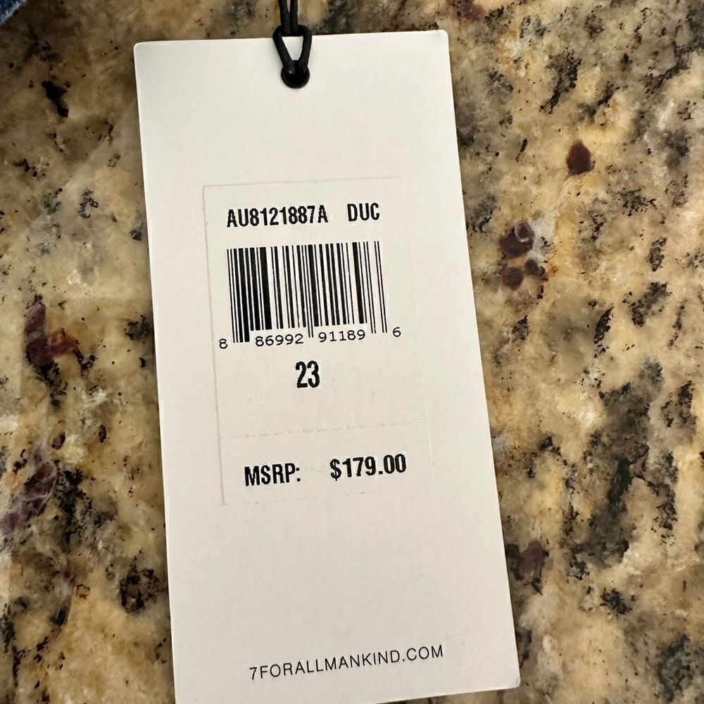 NWT 7 For All Mankind Women’s Ankle Skinny Blue Jeans B(air) - Size 23 - Picture 2 of 11